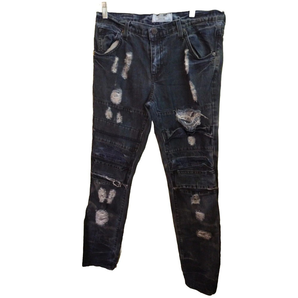 Golden Denim Los Angeles Made In USA Distressed MENS JEANS 34